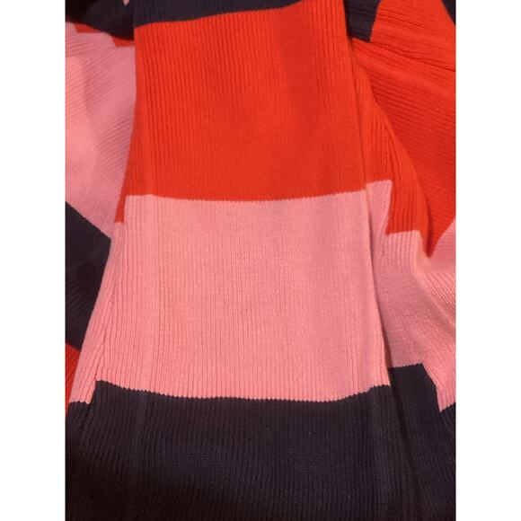 Trina Turk Fenna 2 Navy Red Pink Knit Dress S - Picture 5 of 6